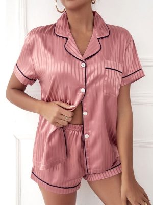 Women Sleepwear Summer Pajama Set Sum...