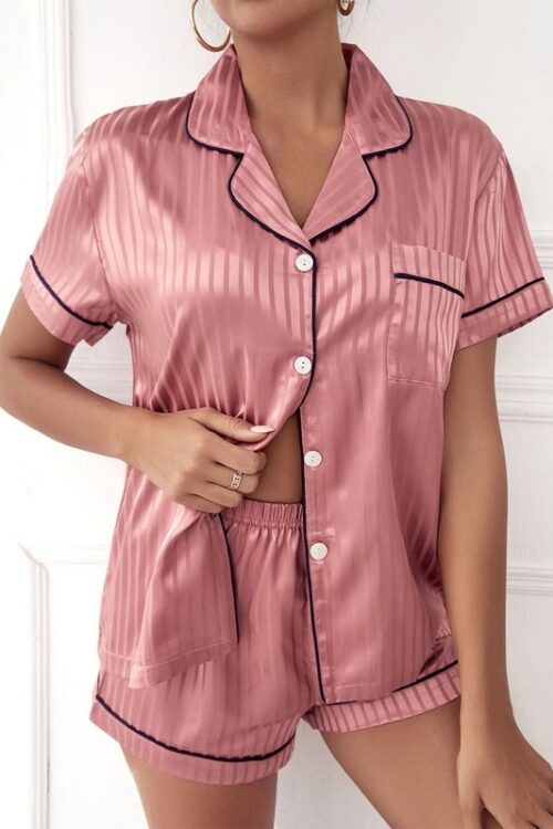 Women Sleepwear Summer Pajama Set Sum...