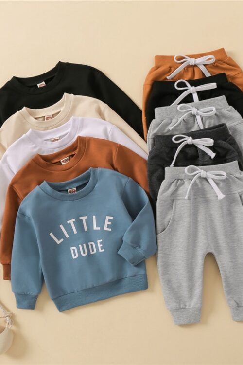 Baby Boy Clothes Set 2pcs Soft Cotton...