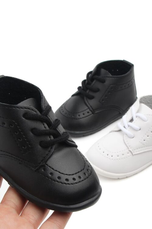 New Baby Shoes Retro Leather Boy Girl...