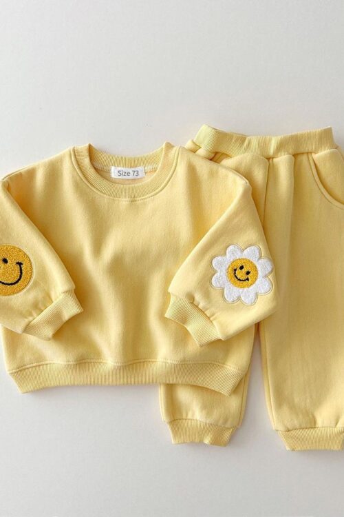 Baby Girl Boy Set Embroidery Thicken ...