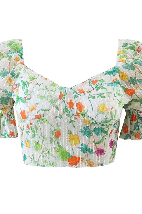 Summer Wind Women Floral Chest Pad Sh...