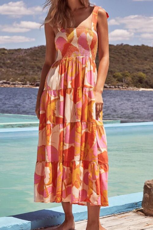 Sundress Spring Women Clothing Multi-...