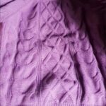 New Solid Color Oversized Sweater Fashion Purple O-neck Knitted Sweater photo review