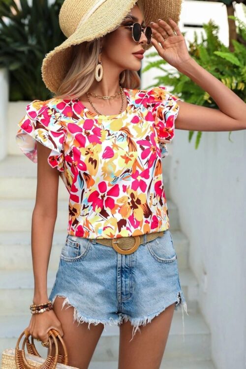 Women Clothing Summer Floral Print Do...
