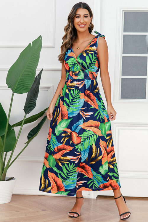 Hawaiian Beach Dress Summer Printed D...