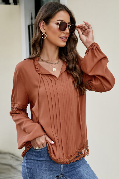 Stand Collar Solid Color Long Sleeve Casual Shirt