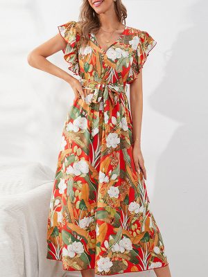 A Line Dress Women Clothing Gentle Be...