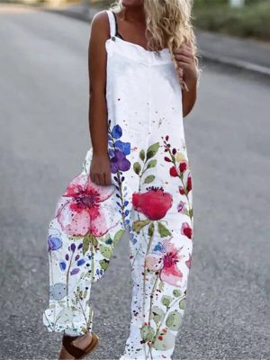 Summer Women Clothing Printed Sleevel...