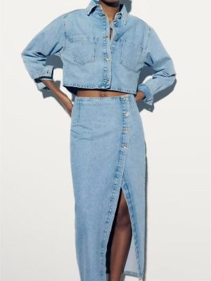 Summer Women  Short Denim Jacket Coat...