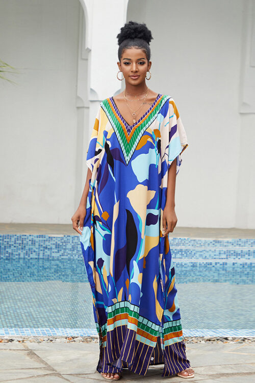 Beach Cover-up Loose plus Size Robe V...