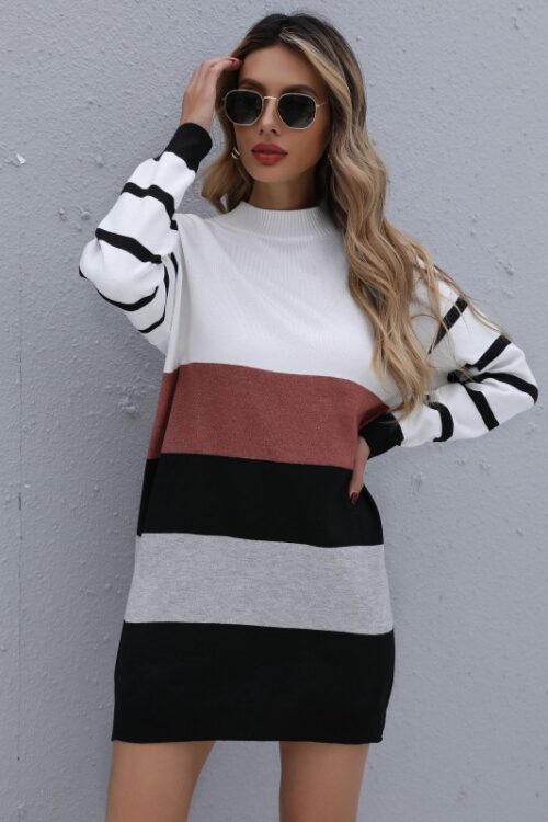 Women Clothing Autumn Winter Color Ma...
