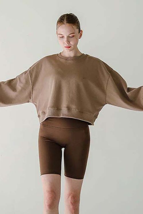 Autumn Short Sweater: Long Sleeve, Ro...