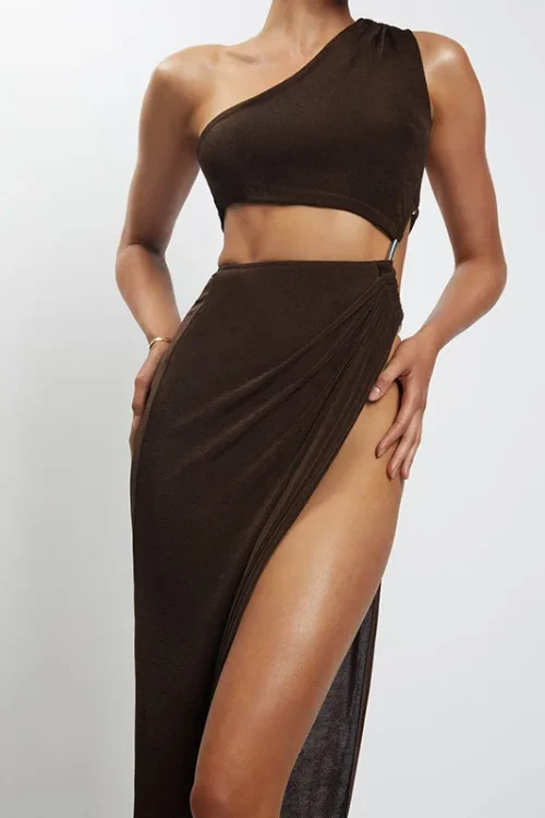 Sultry Summer Maxi Dress with Cut-Outs