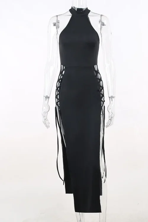 Halter Heat, Sultry Maxi Dress for Su...