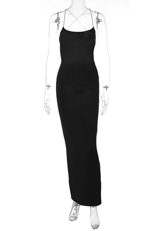 Cryptographic Backless Bandage Maxi D...