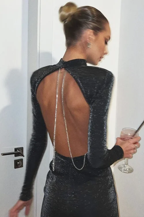 Cryptographic Backless Chain Glitter ...