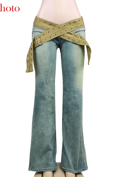 Cryptographic Vintage Distressed Jean...