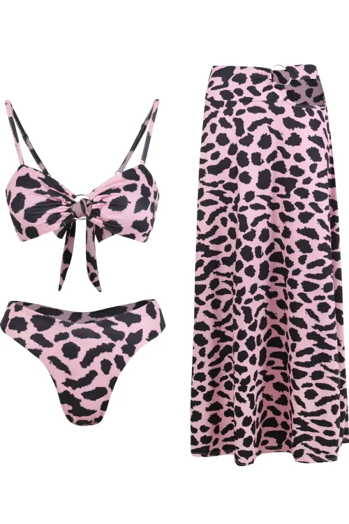 Leopard Bikini Three-Piece Set &#8211...