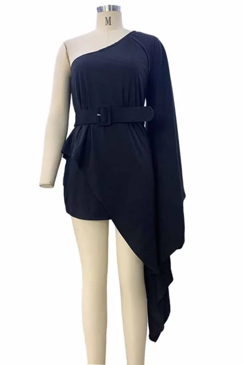2024 Summer New Irregular Mini Dress:...