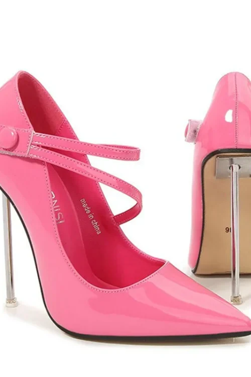 Plus Size Pointy Super High Heels –...