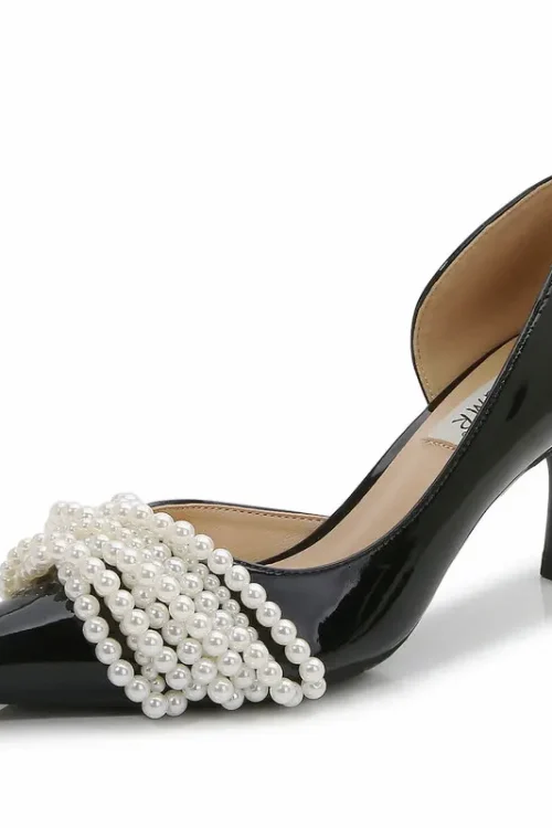 Pearl Stiletto Heels – Elegant Whit...