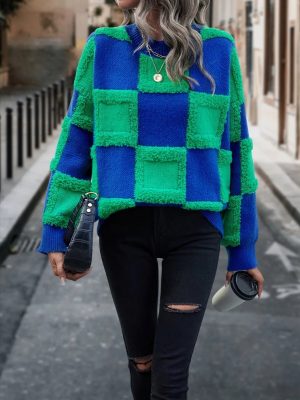 Women’s Two-Tone Pig Pullover: ...