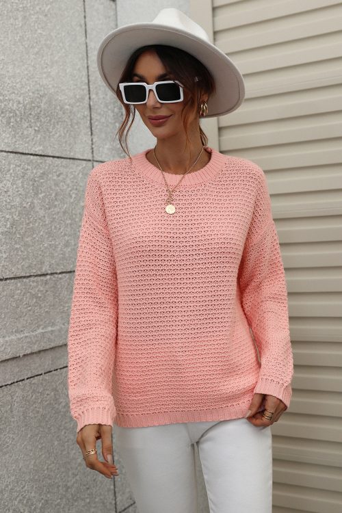 Round Neck All-Matching Loose Sweater