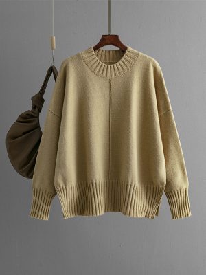 Women’s Round Neck Sweater: Aut...