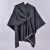 Solid Color Lace-up Shawl Black