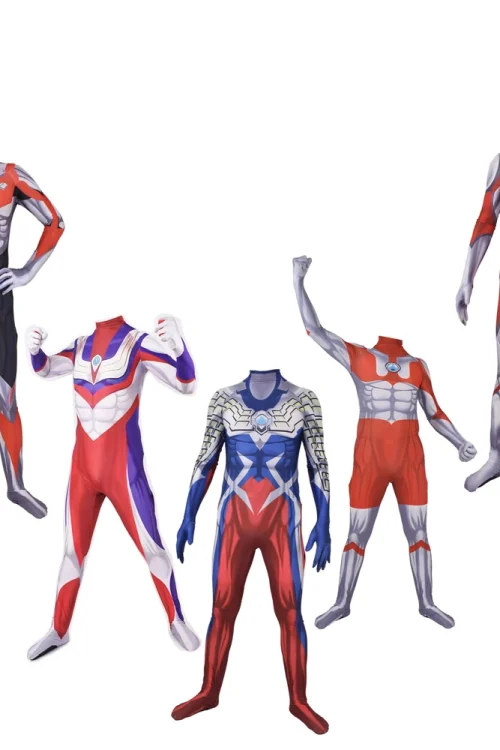 Ultraman Orb Cosplay Bodysuit – Halloween Costume for Adults & Kids