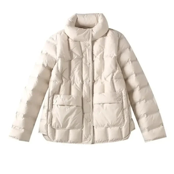 2024 Women's Ultra Light Short Down Jacket – 90% White Duck Down, Korean Fashion & Warm