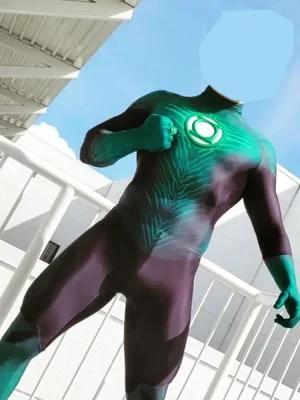 Green Lantern Superhero Costume – Halloween Zentai Suit for Women, Men & Kids