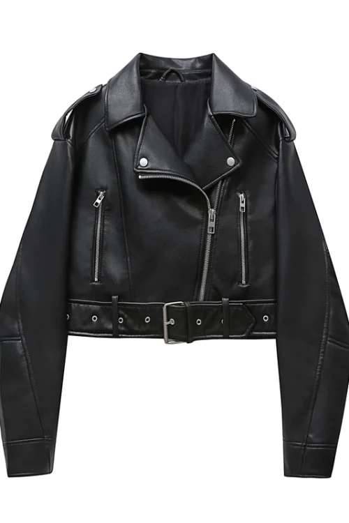 Vintage Wash Leather Jacket – S...