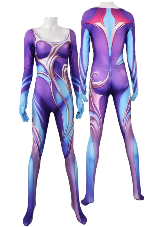 Dawnbringer Soraka Cosplay Bodysuit – Halloween Costume for Women & Girls