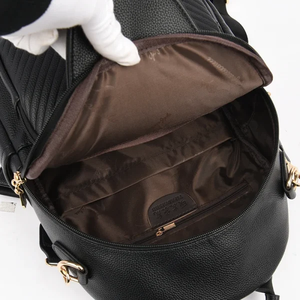 Women's Soft Leather Backpack - High-Quality School Bag for Teens - Image 6