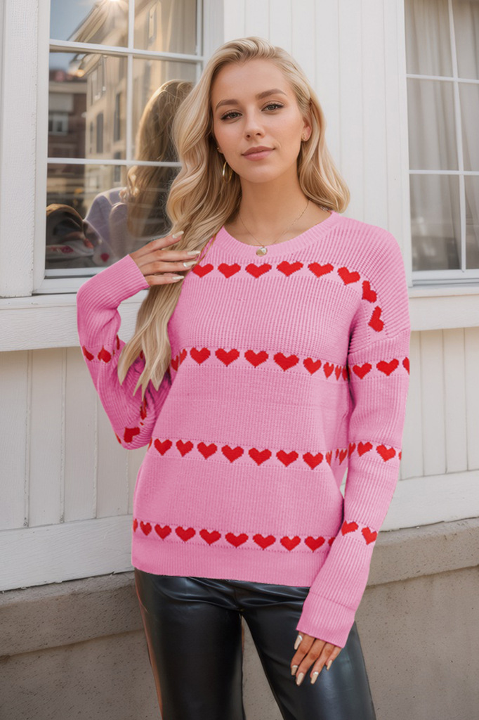 Valentine’s Love Loose Knit Sweater