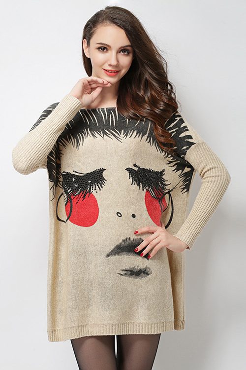 Loose Wool Blend Sweater – Pers...