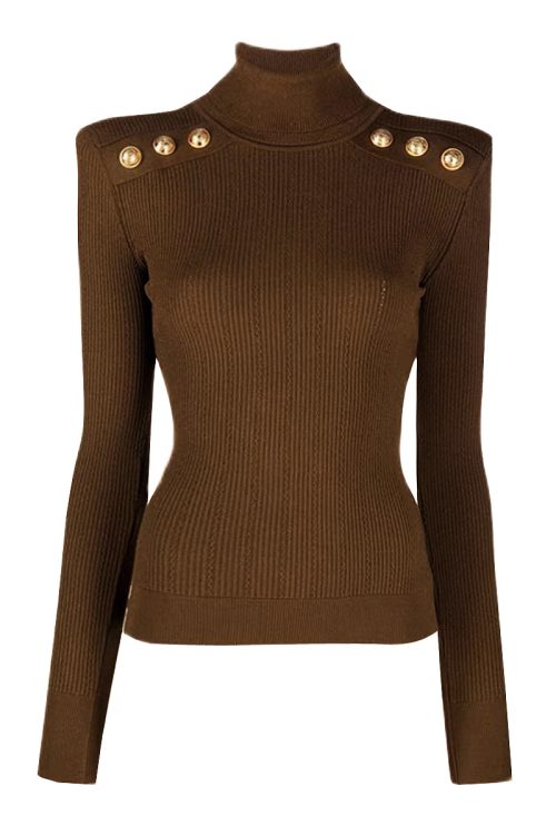 Classic Wool Blend Turtleneck Sweater