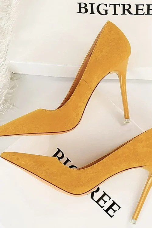 2024 Suede Stiletto Pumps – Sexy Hi...