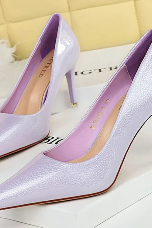 Crystal Patent Leather Pumps – Poin...