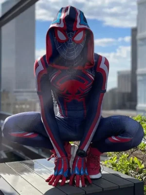 2099 Miles Morales Spider Cosplay Bod...