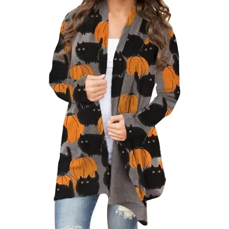 Halloween Pumpkin Bat Cardigan &#8211...