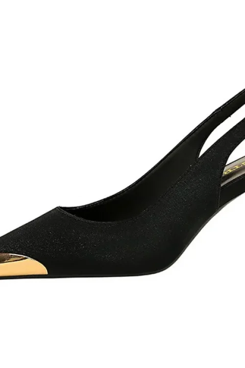 Women’s 7 cm Metal Pointed Pump...