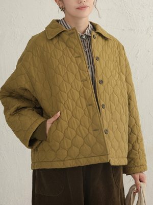 Retro Gourd Clip Cotton Jacket