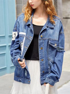 Women’s Loose Short Denim Coat