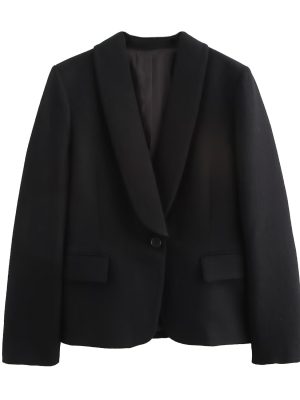 Chic Women’s Tuxedo Collar Blazer