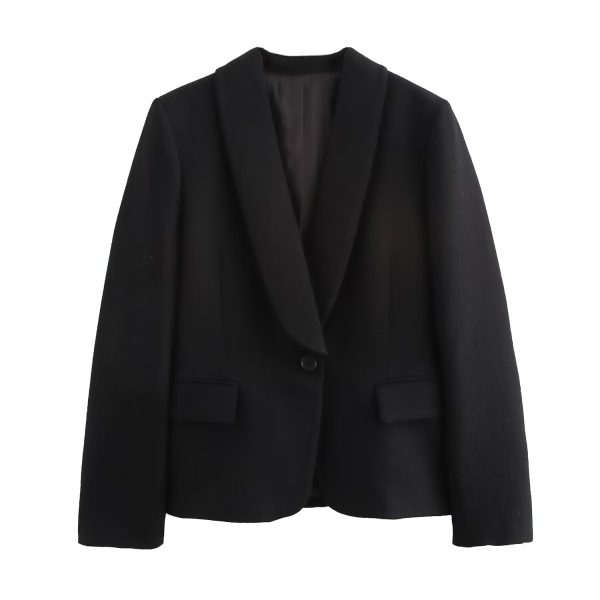 Chic Women’s Tuxedo Collar Blazer