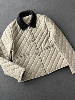 Women’s Diamond Quilted Faux Le...