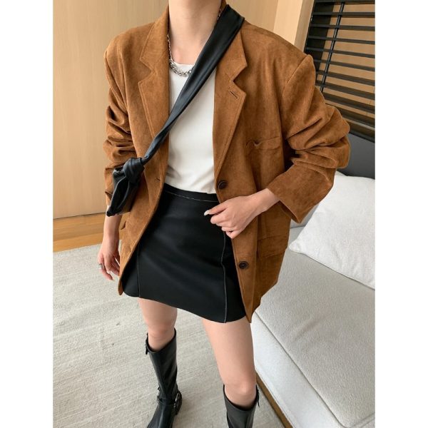 Mid-Ancient Style Suede Blazer